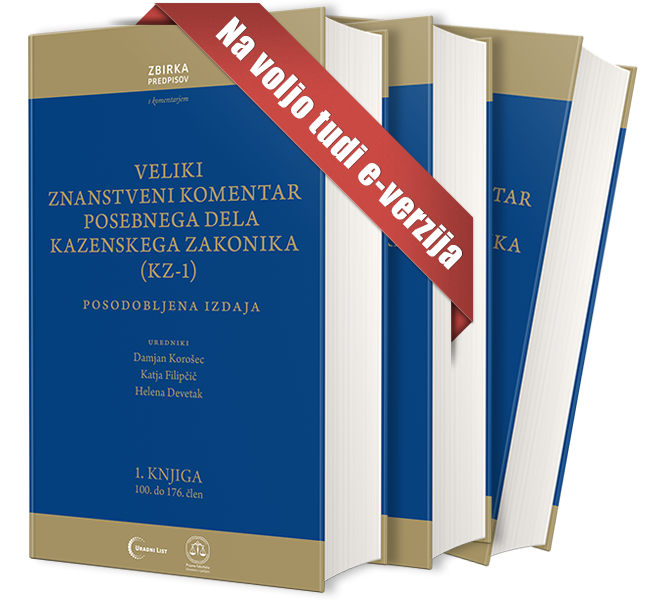 Veliki znanstveni komentar posebnega dela Kazenskega zakonika (KZ-1)